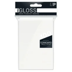 Koszulki na karty Ultra-Pro Pro-Gloss 66x91 mm 100 sztuk - Białe