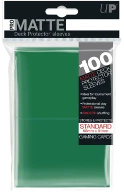 Koszulki na karty Ultra-Pro Pro-Matte Standard 66x91 mm 100 sztuk - zielone