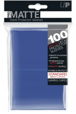 Koszulki na karty Ultra-Pro Pro-Matte Standard 66x91 mm 100 sztuk - niebieskie