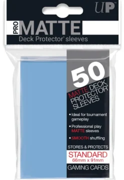 Koszulki na karty Ultra-Pro Pro-Matte Standard 66x91 mm 50 sztuk - jasnoniebieski / light blue