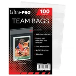 Koszulki na karty Ultra-Pro Team Bags Resealable Sleeves 86x98mm 100 sztuk
