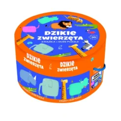 Książka i puzzle 30: Na okrągło - Dzikie zwierzęta