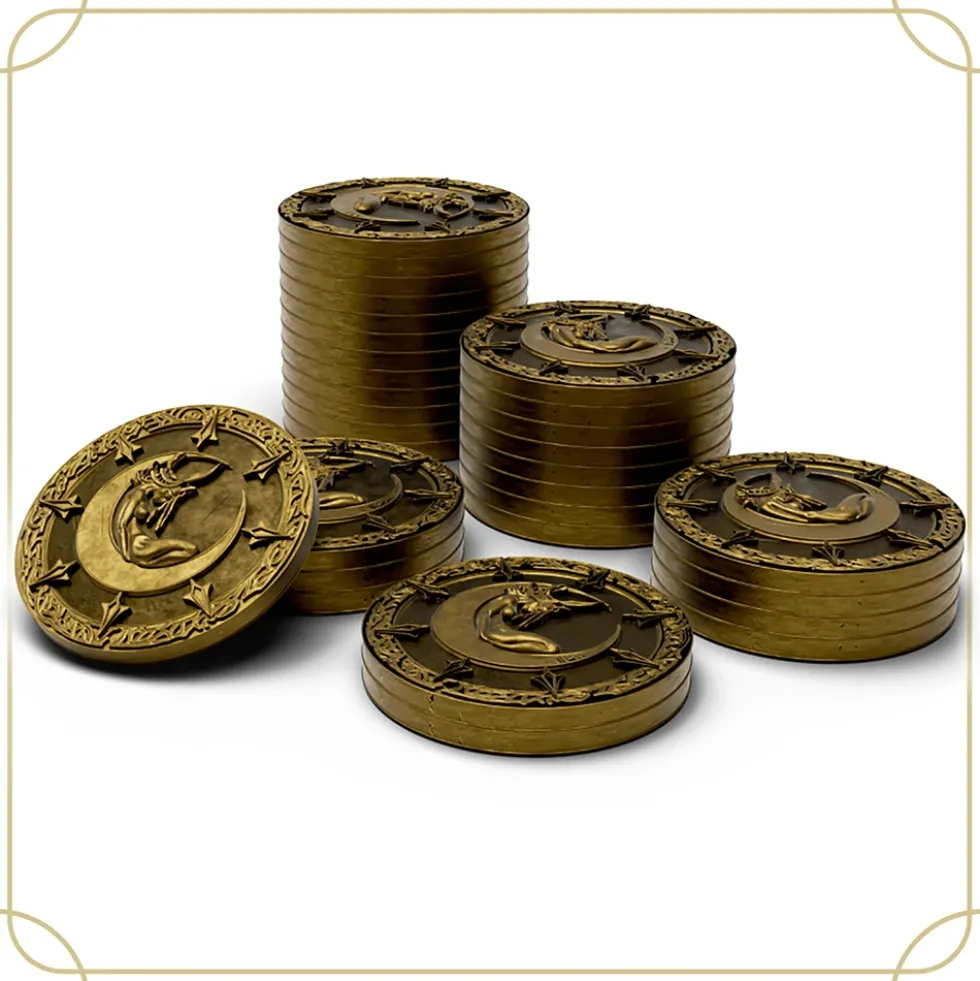 Lands of Evershade: metalowe monety