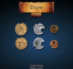 Legendary Metal Coins - Drow