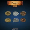 Legendary Metal Coins - Planets