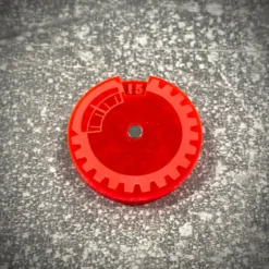 Licznik / dial do gier 1-15 - fluo czerwony