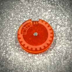 Licznik / dial do gier 1-15 - fluo pomarańczowy