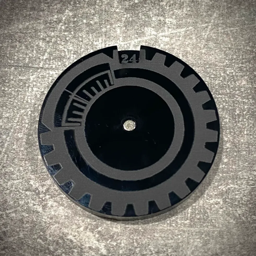 Licznik / dial do gier 1-24 - lity czarny