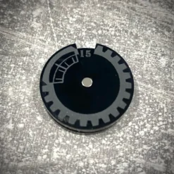 Licznik / dial do gier 1-15 - lity czarny