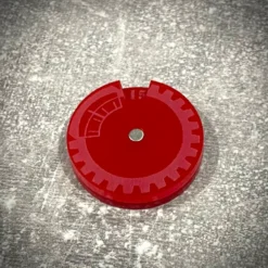 Licznik / dial do gier 1-15 - lity czerwony