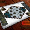Mata do gry War Chest - stary marmurowy stół