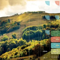 Mata do gry Ziemia: planszetka gracza - Polana