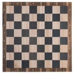 Mata gumowa do szachów/warcabów 36x36 cm - drewniana szachownica