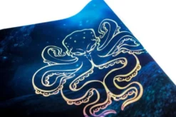 Mata gumowa Premium: Błyszcząca Ośmiornica 61x35 cm z wykończeniem Holo