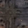 Mata lateksowa dwustronna: Zrujnowane miasto 48"x48"