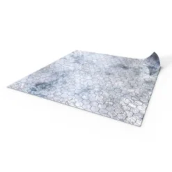 Mata suchościeralna: 50x50 cm siatka heksagonalna - Śnieg