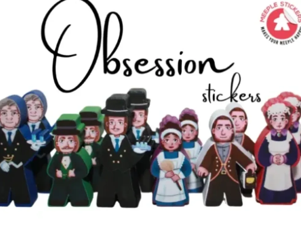 Meeple Stickers: zestaw naklejek do Obsession