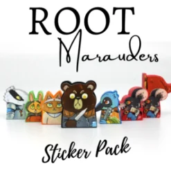 Meeple Stickers: zestaw naklejek do Root: Maruderzy