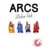 Meeple Stickers: zestaw naklejek do Arcs