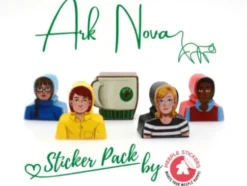 Meeple Stickers: zestaw naklejek do Ark Nova