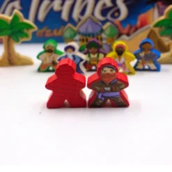 Meeple Stickers: zestaw naklejek do Pięć Klanów