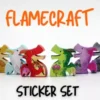 Meeple Stickers: zestaw naklejek do FlameCraft