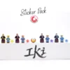 Meeple Stickers: zestaw naklejek do Iki