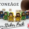 Meeple Stickers: zestaw naklejek do Epoka Kamienia