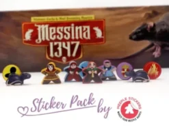 Meeple Stickers: zestaw naklejek do Messina 1347