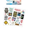 Meeple Stickers: zestaw naklejek - Board Game Fan (vol 1+2)