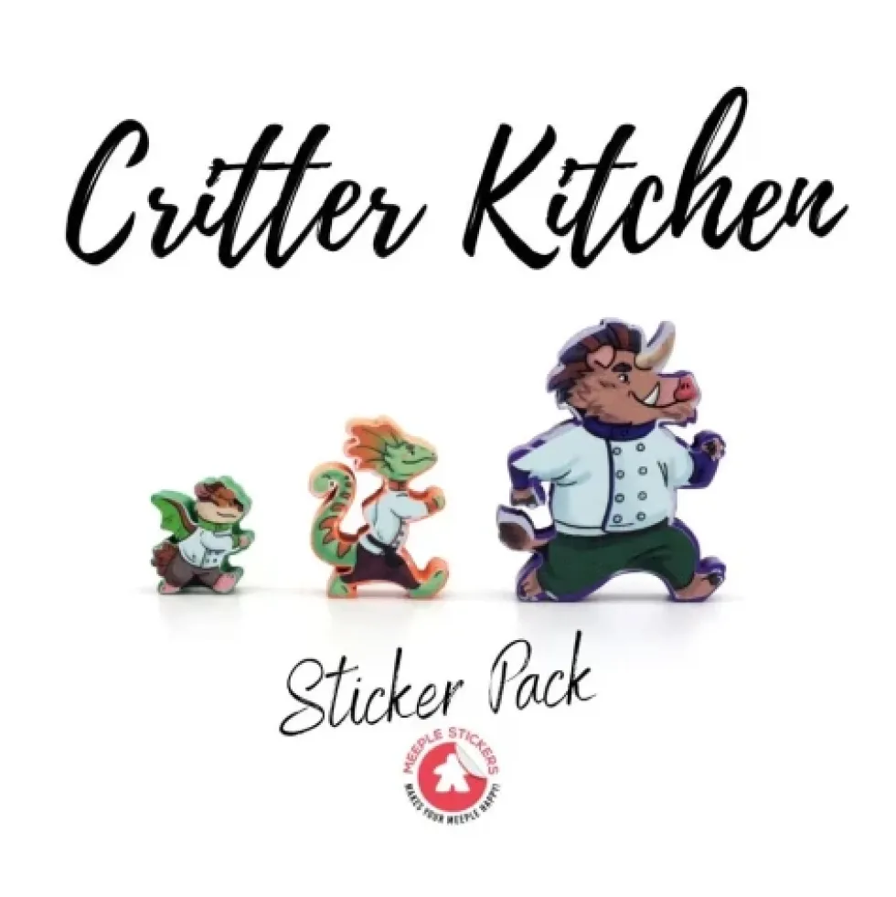 Meeple Stickers: zestaw naklejek do Zwierzęce rewolucje z dodatkiem À La Cart