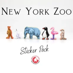 Meeple Stickers: zestaw naklejek do Zoo New York