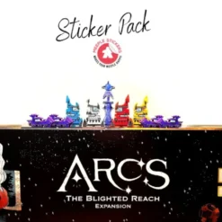 Meeple Stickers: zestaw naklejek do Arcs: The Blighted Reach Expansion