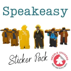 Meeple Stickers: Zestaw naklejek do Speakeasy