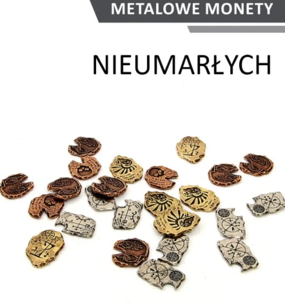 Metalowe monety - Nieumarłych (zestaw 20 monet)