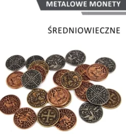 Metalowe monety - Średniowieczne (zestaw 20 monet)