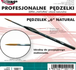 Mirage Hobby: Pędzel Natural "6" (włosie naturalne)