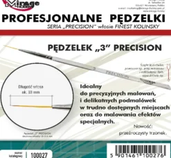 Mirage Hobby: Pędzel Precision Kolinsky "3" (finest)
