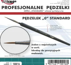 Mirage Hobby: Pędzel Standard "0" (włosie syntetyczne)