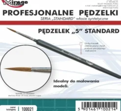 Mirage Hobby: Pędzel Standard "5" (włosie syntetyczne)