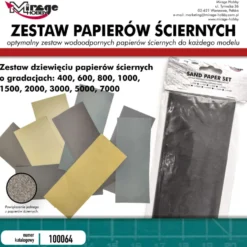 Mirage Hobby: Zestaw papierów ściernych