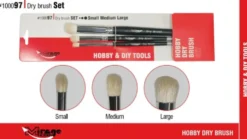 Mirage Hobby: Zestaw pędzli Dry Brush