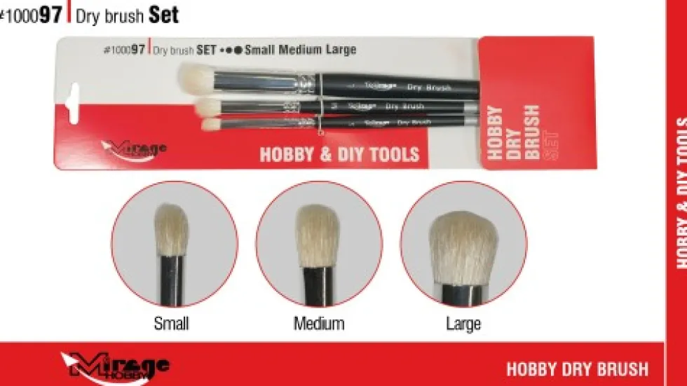 Mirage Hobby: Zestaw pędzli Dry Brush