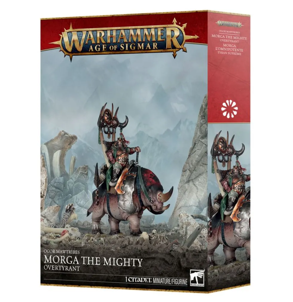 Ogor Mawtribes: Morga the Mighty – Overtyrant / Tyrant on Glutthorn (Warhammer: Age of Sigmar)