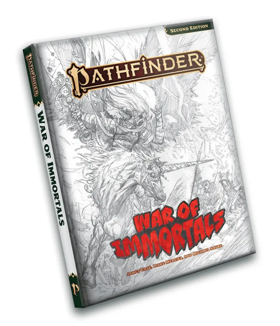 Pathfinder RPG: War of Immortals Sketch Cover