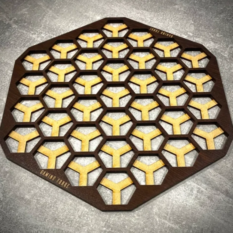 Plansza gry do Neuroshima Hex - maxi HDF wenge