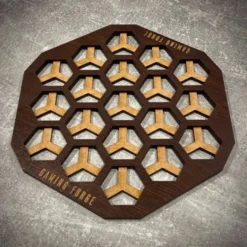 Plansza gry do Neuroshima Hex - mini HDF wenge