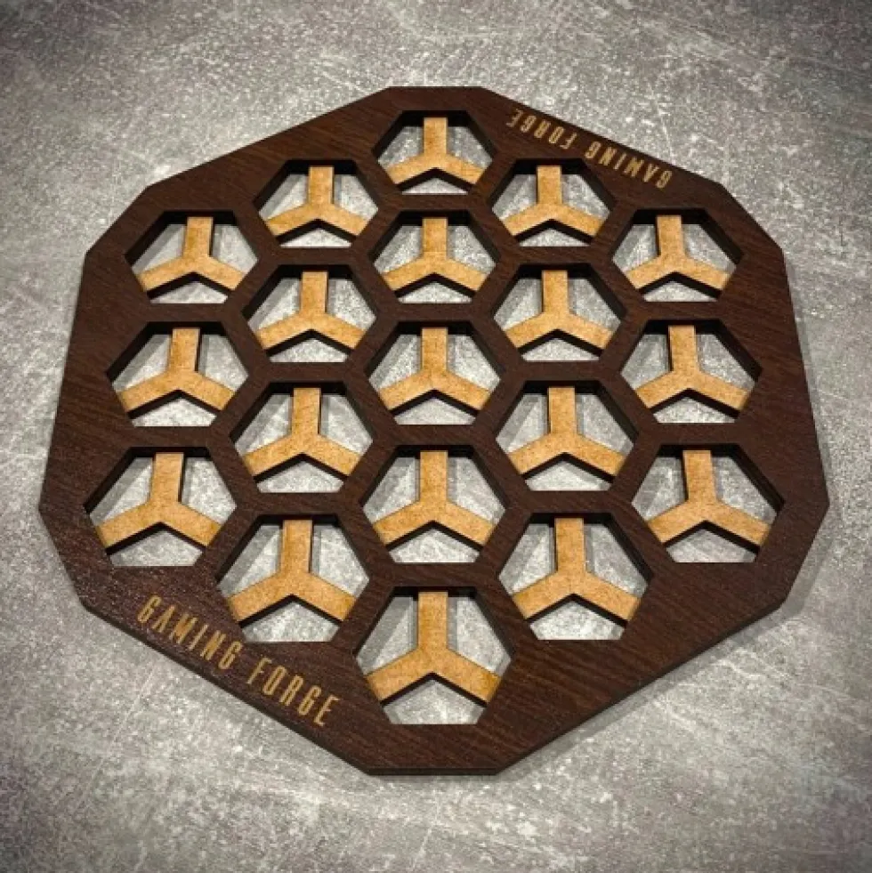Plansza gry do Neuroshima Hex - mini HDF wenge
