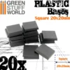 Plastikowe bazy kwadratowe 20x20 mm