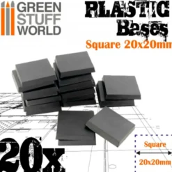 Plastikowe bazy kwadratowe 20x20 mm